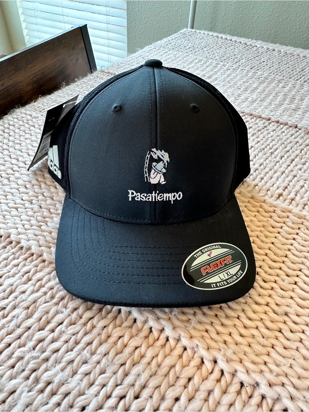 Pasatiempo Golf Club Adidas Golf flexfit cap L/XL black NWT